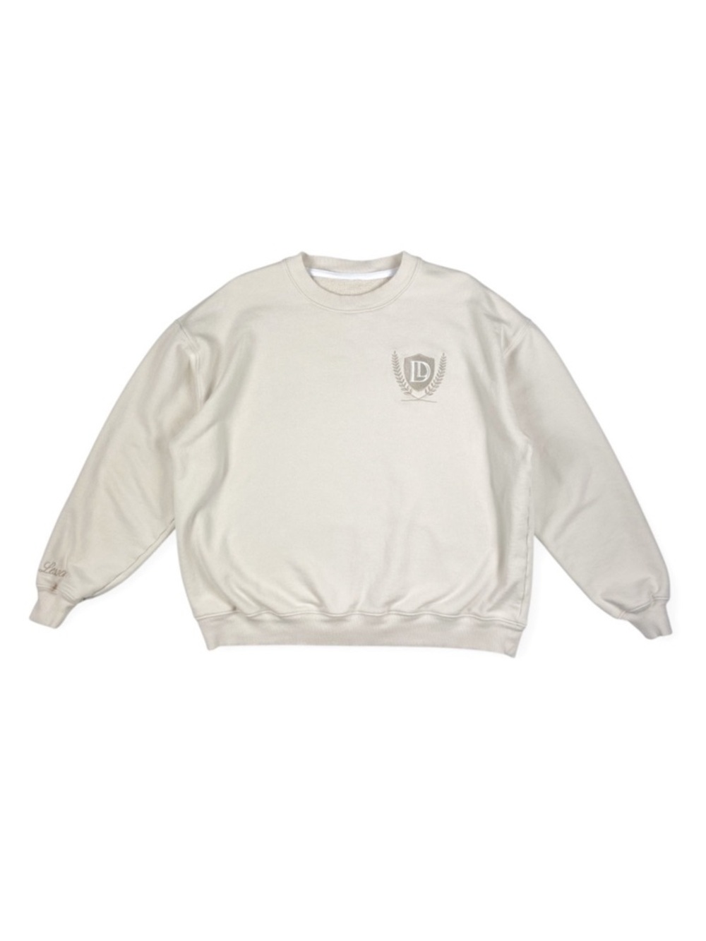 Daughter Lessons Uptown Oversized Crew Neck French Terry Sweatshirt